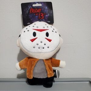 NWT Friday The 13th Jason Voorhees Halloween Horror Plush Dog Toy Squeaker